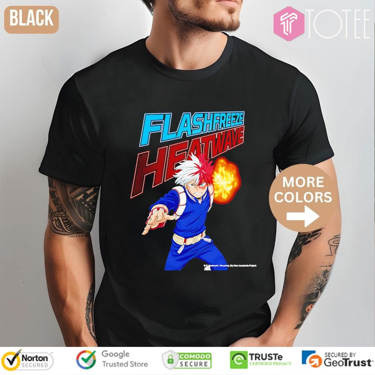 Todoroki Shoto Flashfreeze Heatwave My Hero Academia T-shirt