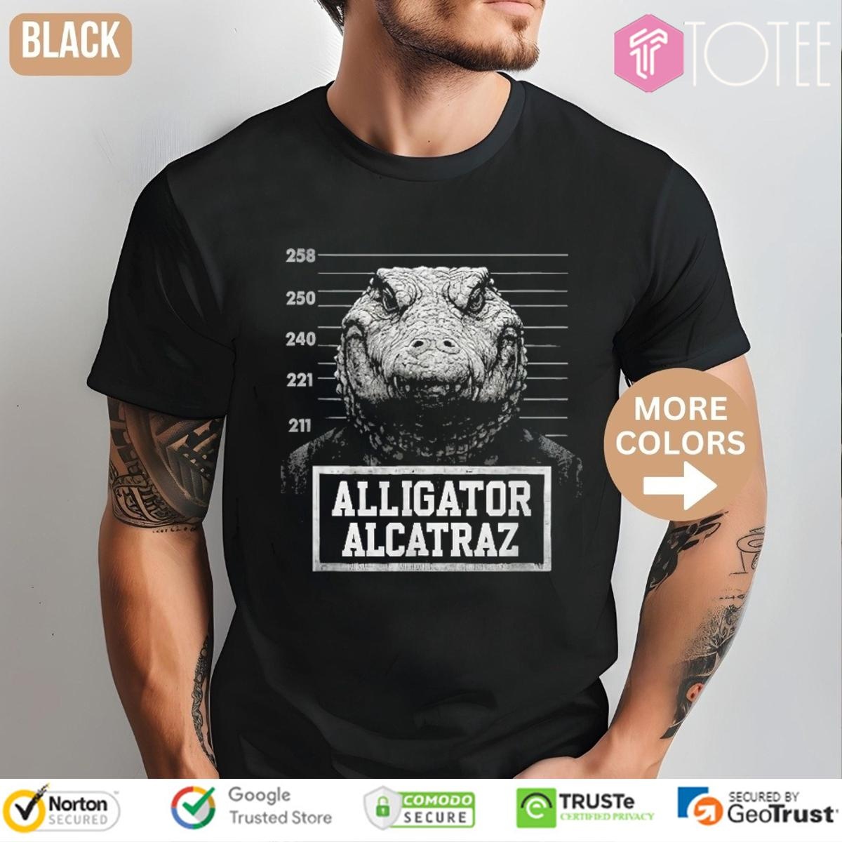 Alligator Alcatraz Mugshot T-shirt